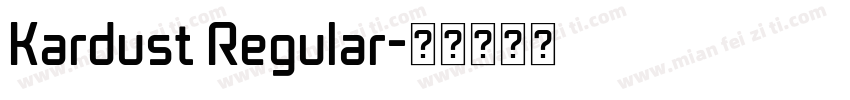 Kardust Regular字体转换